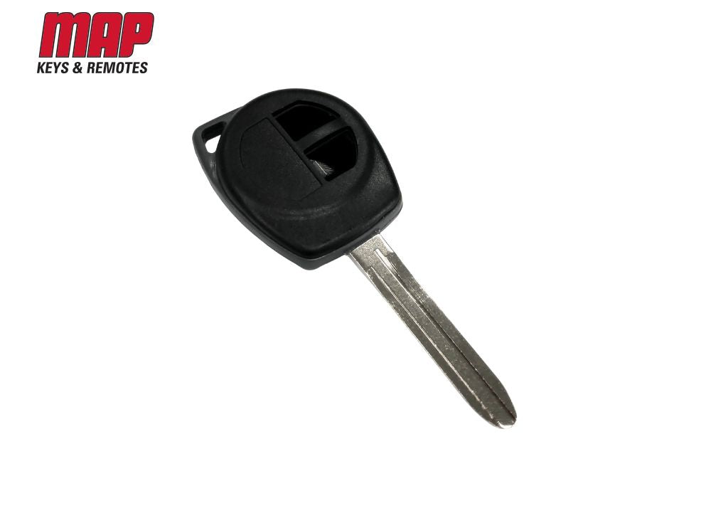 KF396 - SHELL & KEY REPLACEMENT SUZUKI 2 BUTTON