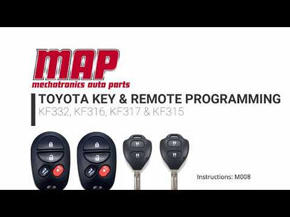 KF332 - COMPLETE REMOTE - TOYOTA 2 BUTTONS