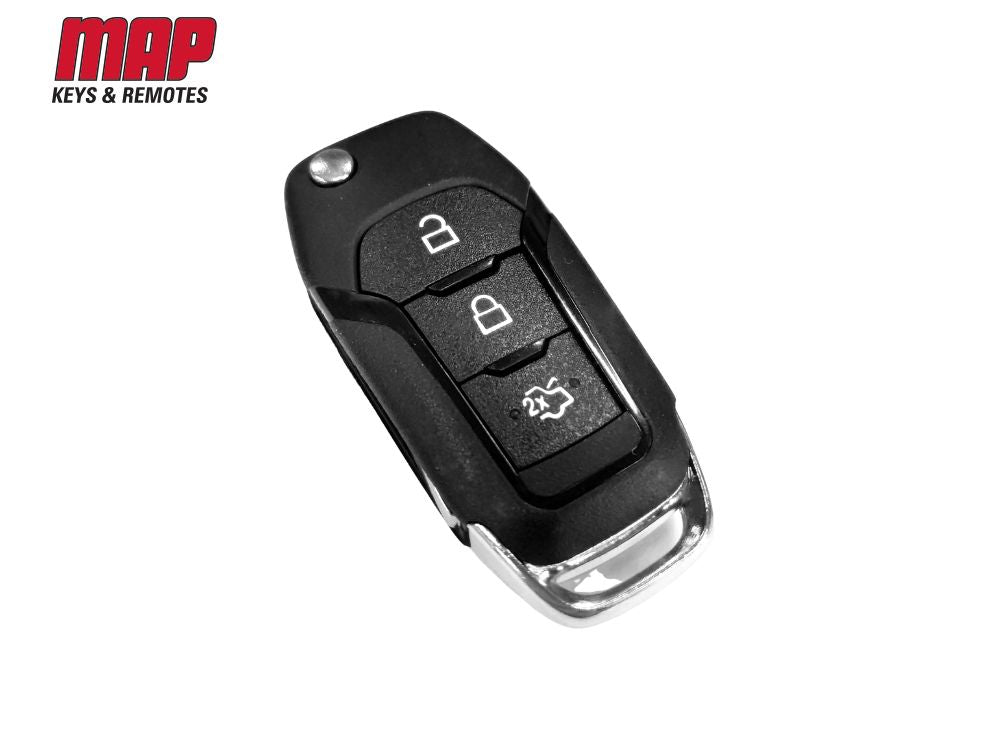 KF169 - REMOTE - REPLACEMENT SHELL & BUTTONS FORD 3 BUTTON