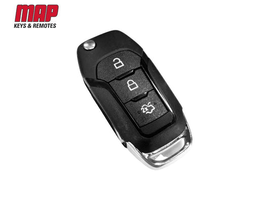 KF169 - REMOTE - REPLACEMENT SHELL & BUTTONS FORD 3 BUTTON