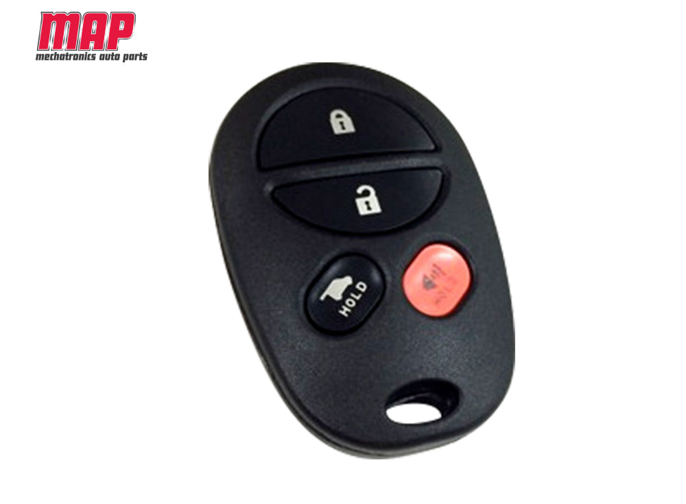 KF314 - REMOTE - REPLACEMENT SHELL & BUTTONS TOYOTA 4 BUTTON